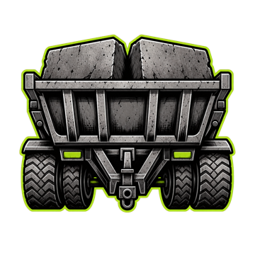 Loaded dump trailer representing heavy payload capacity